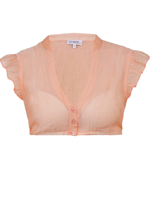 Dirndlbluse WALDBRUNN peach ~ 38