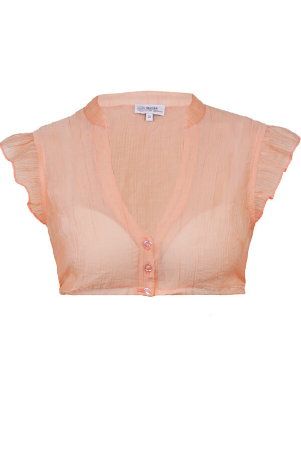 Dirndlbluse WALDBRUNN peach ~ 38