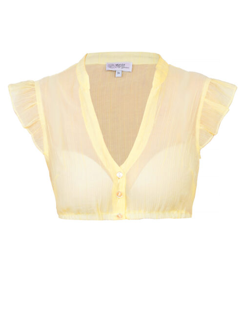 Dirndlbluse WALDBRUNN zitrone ~ 30