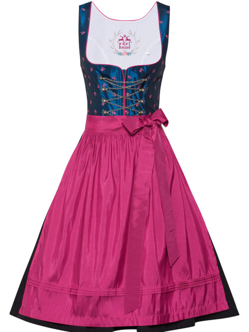 Mini Dirndl 60cm dunkelblau-pink Doreen 132508 ~ 32