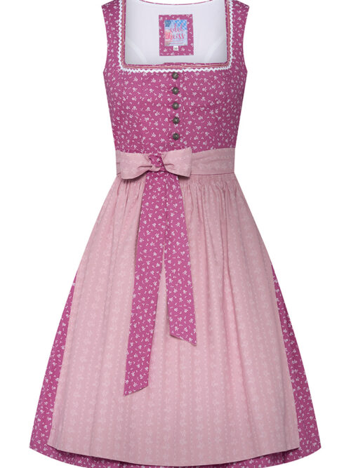 Mini Dirndl 60 cm beere altrosa Laureen 009196 ~ 32