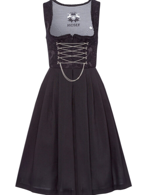 Mini Dirndl 60cm Gastro schwarz Amy 129410 ~ 42
