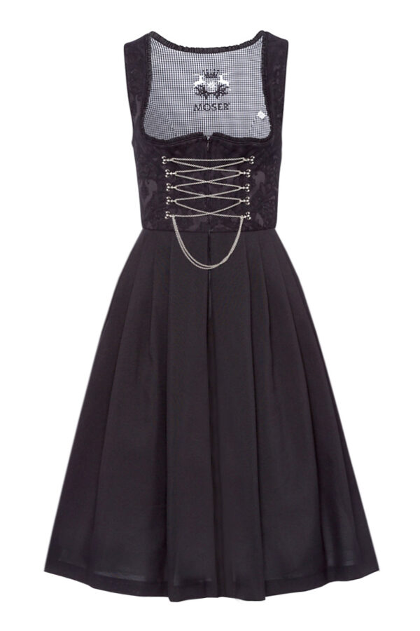 Mini Dirndl 60cm Gastro schwarz Amy 129410 ~ 52