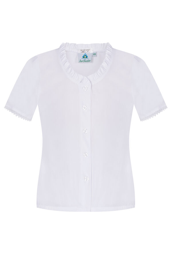 Kinder Dirndlbluse weiß Vroni 007966 ~ 128