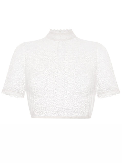 Dirndlbluse Spitze creme Stretch Charlene 014000 ~ 44