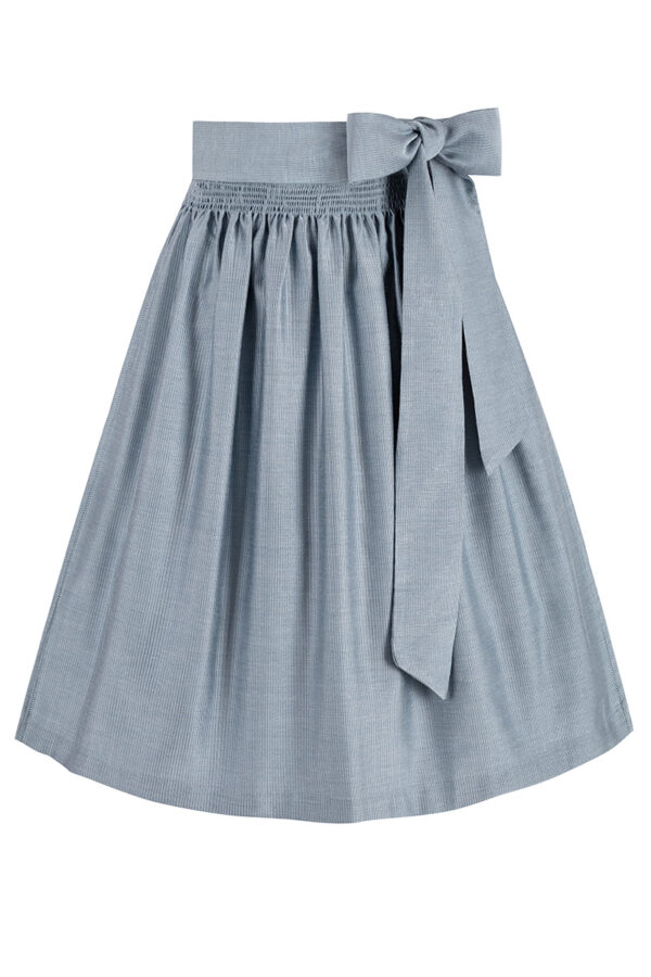 Dirndlschürze midi 65 cm blaugrau Chloe 016583 ~ L