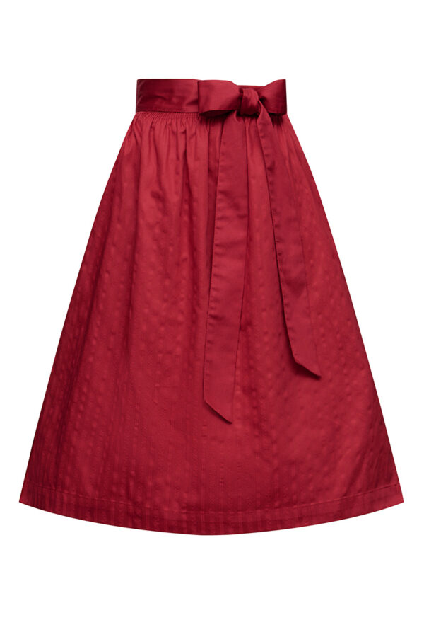 Dirndlschürze midi 70 cm rot gestreift Nelly 013770 ~ S