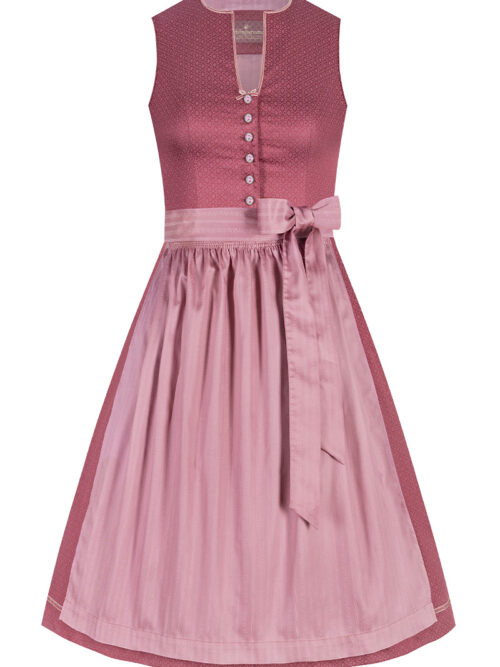 Midi Dirndl 65 cm rosenholz altrosa Julie 009990 ~ 30