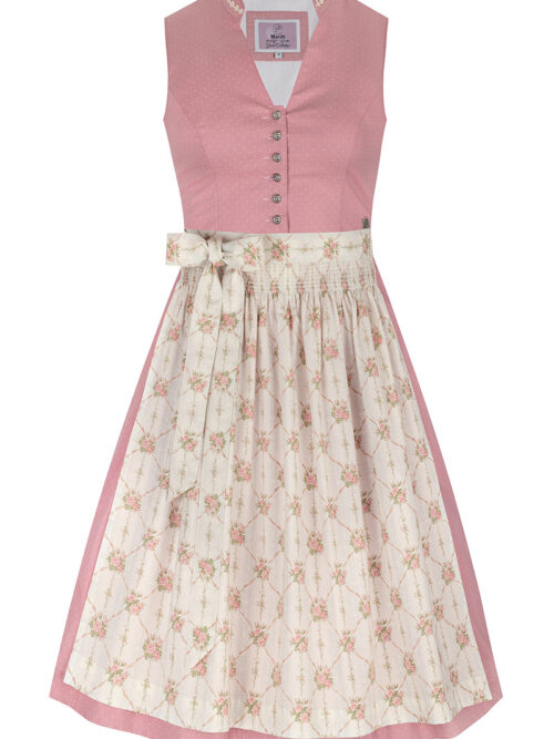 Mini Dirndl 60 cm altrosa creme Minna 010688 ~ 30
