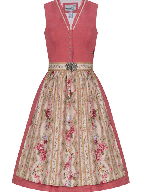 Mini Dirndl 60cm koralle beige Bethany 004741 ~ 30