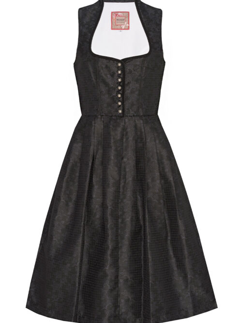 Midi Dirndl 70cm Gastro schwarz Ronja 005599 ~ 40
