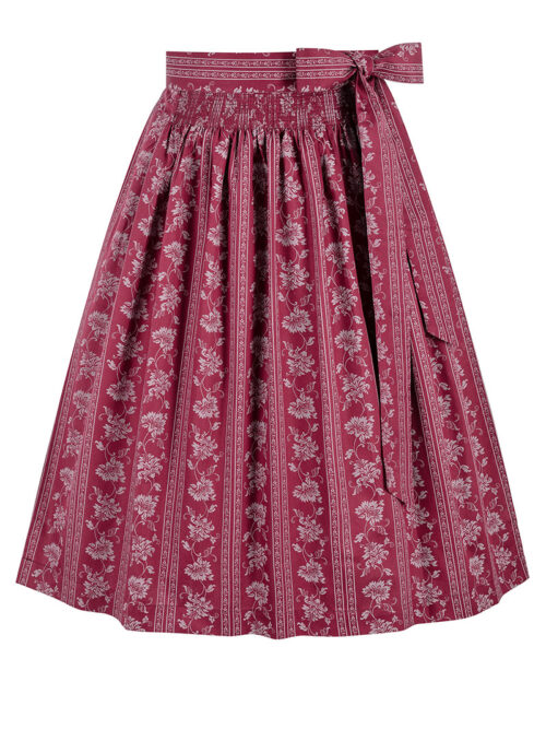 Dirndlschürze mit Blumenranken (65 cm) ~ 3XL