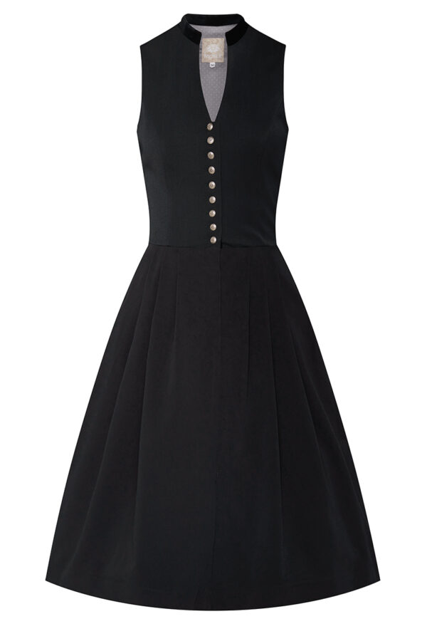 Midi Dirndl 65 cm Gastro schwarz Viona 006944 ~ 34