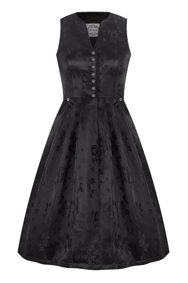 Midi Dirndl 70 cm Gastro schwarz Sabrina 013963 ~ 46