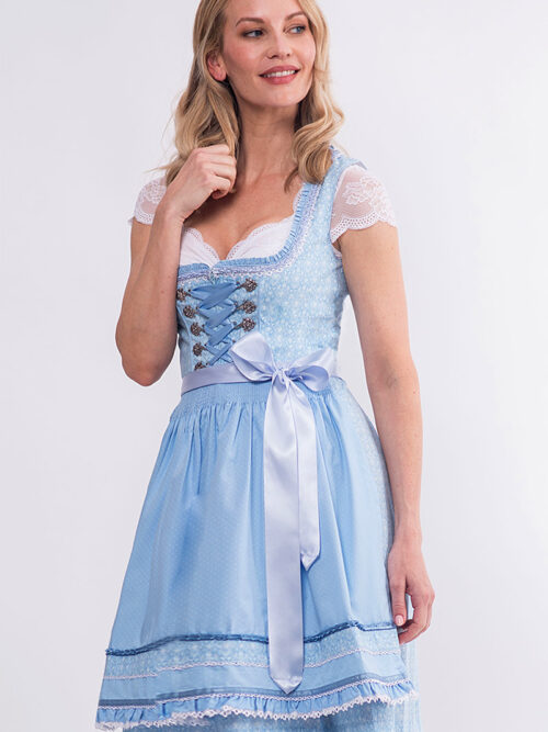 Mini Dirndl 55 cm hellblau Leonie 014962 ~ 30