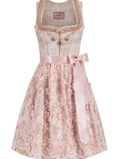 Mini Dirndl 60 cm altrosa Isabelle 015709 ~ 30