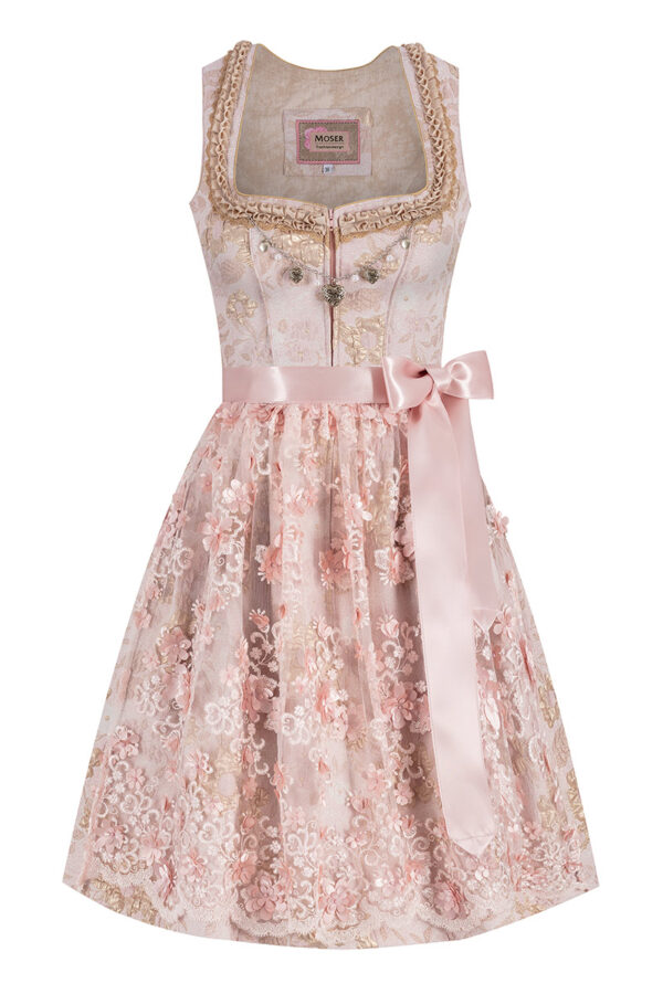 Mini Dirndl 60 cm altrosa Isabelle 015709 ~ 42