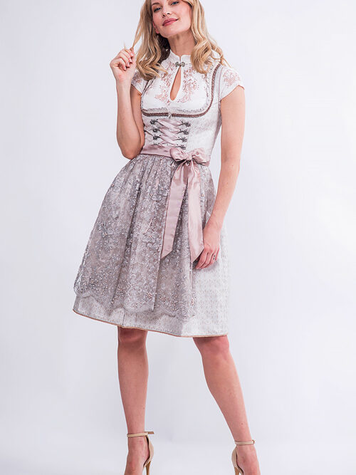 Mini Dirndl 60 cm champagner taupe Sophie 014963 ~ 34