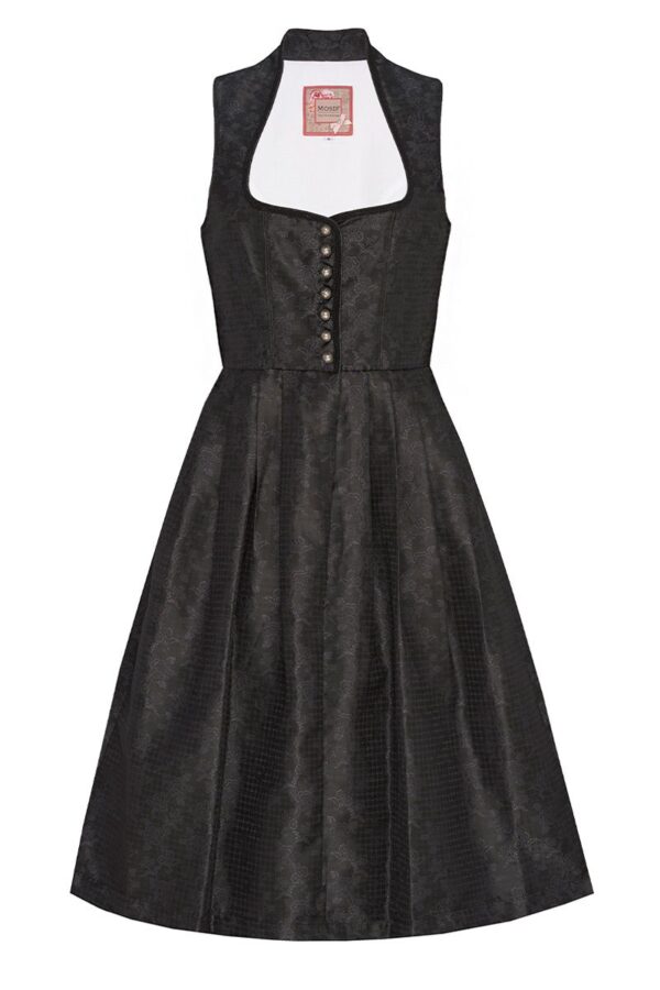 Midi Dirndl 70cm Gastro schwarz Ronja 005599 ~ 46