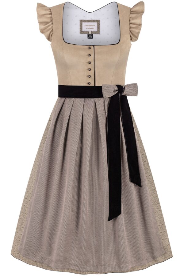 Dirndl EMILIA (75 cm) ~ 34 ~ taupe