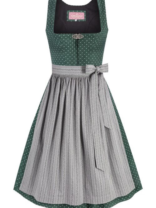 Dirndl ERIKA (65 cm) ~ dunkelgrün ~ 38