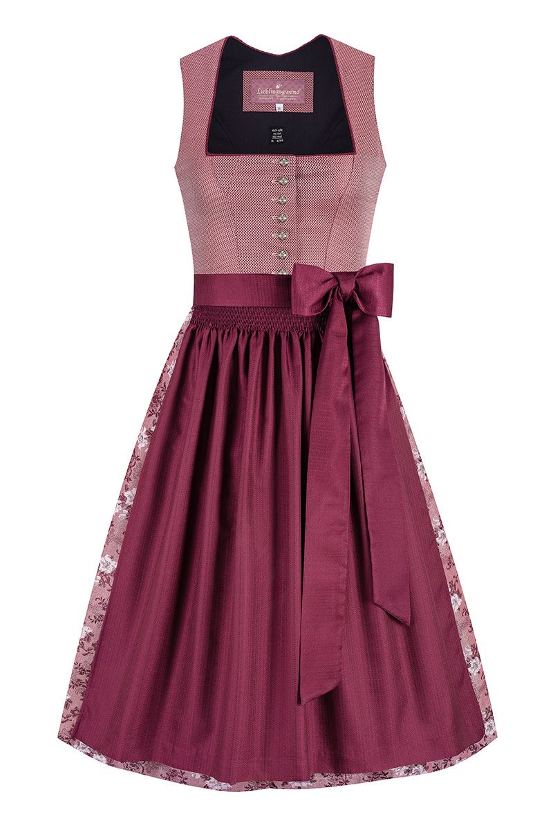 Midi Dirndl 70 cm beere Mina 016441 ~ 48