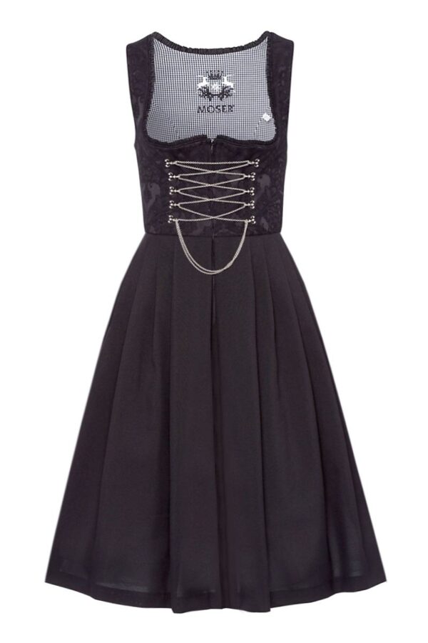 Mini Dirndl 60cm Gastro schwarz Amy 129410 ~ 36