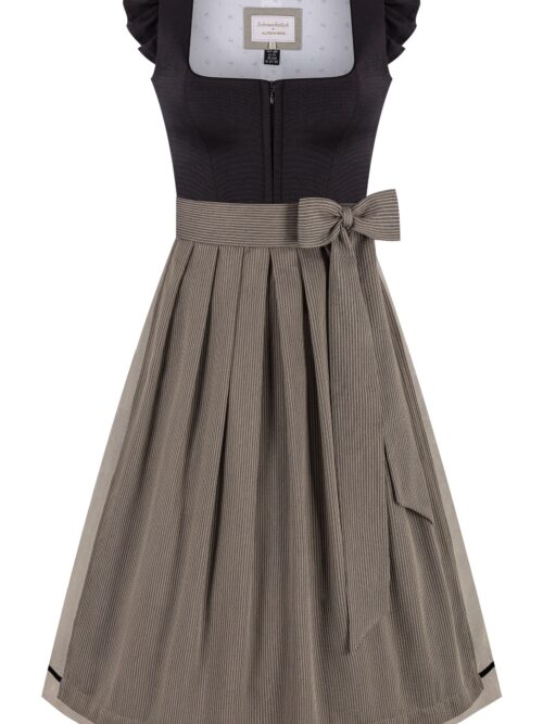 Dirndl MARISSA (75 cm) ~ 34 ~ schwarz, taupe